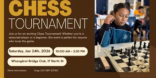 Whang\u0101rei Chess Club Tournament 2024 - Schools