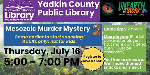 Mesozoic Murder Mystery # 2 (adults only)