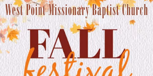 West Point MB Church Fall Festival