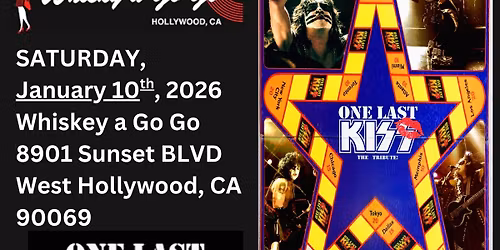 One Last Kiss (Kiss Tribute) with special guest Evolution Eden