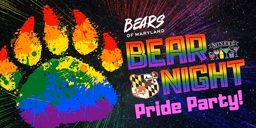 Bears of Maryland Bear Night June - Pride Party! \u2764\ufe0f\ud83e\udde1\ud83d\udc9b\ud83d\udc9a\ud83d\udc99\ud83d\udc9c\ud83e\udd0e\ud83d\udda4\ud83e\ude77\ud83e\udd0d\ud83e\ude75