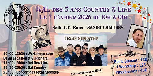 BAL des 5 ans Country & Line "Danse Country Challans"