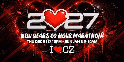 The Comfort Zone presents 2027 **New Years 60 Hours Marathon**