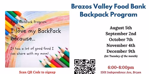 SERVICE: Pack The Backpacks with BVFB