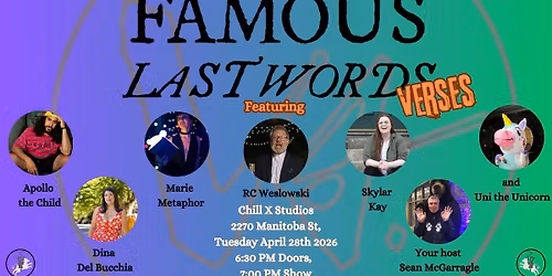 Famous Last Words Verse