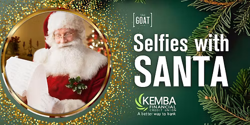 Selfies with Santa at The Goat in New Albany