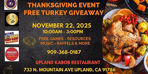 FREE ENTRY - Community Turkey Giveaway (Thanks Giving Event)