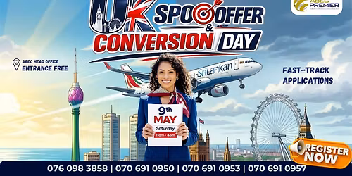 UK Spot Offer & Conversion Day | Entrance Free 
