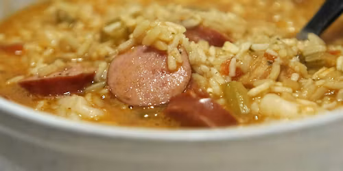 Gumbo with Buttermilk Biscuits and Beignets