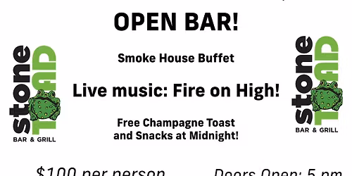 The Toad's Annual New Year's Eve Party