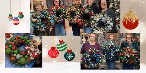 Ornament Wreath Class with Donna