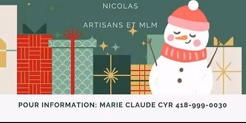 March\u00e9 de No\u00ebl 10 \u00e0 16 hrs St Nicolas 