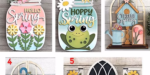 Spring Shelf Sitters & More - Pop-Up Paint & Create @ Waterfront Pub