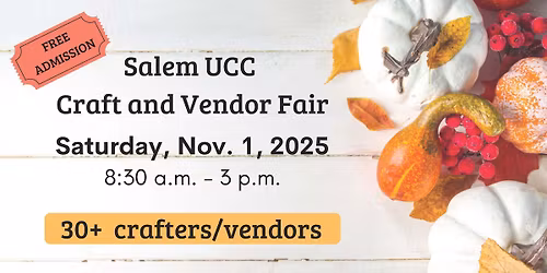 Craft & Vendor Fair (2nd Annual!)