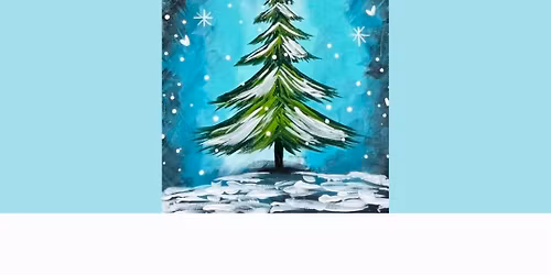 Magical Christmas Tree Paint Night