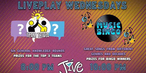 Trivia & Music Bingo at Jive