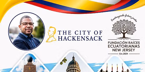 IZAMIENTO de la BANDERA DE ECUADOR primera vez en la historia de la Ciudad de HACKENSACK
