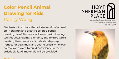 CLASS: Colored Pencil Animal Drawing
