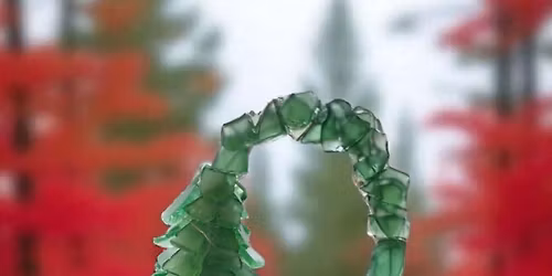 Tumbled Beach Glass Grinch Tree