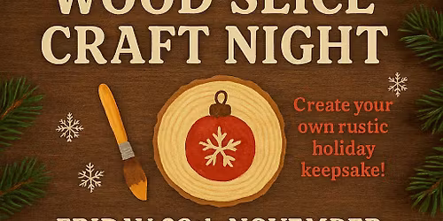 Wood  slice craft 