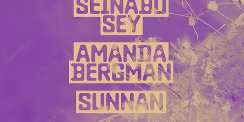 Seinabo Sey, Amanda Bergman, Sunnan + support