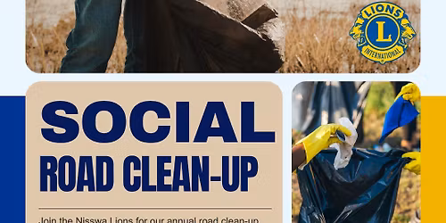 Nisswa Lions | Social & Annual Road Clean-Up | RSVP REQUIRED BY MAY 8
