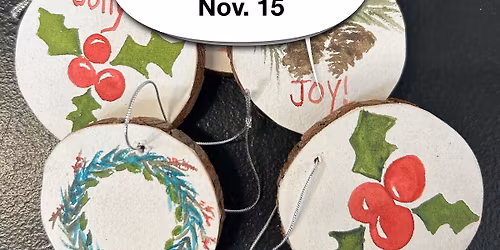Holiday Ornaments watercolor workshop