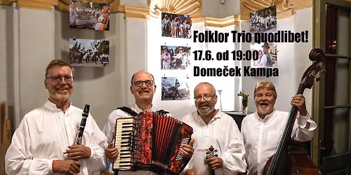 Folklor Trio quodlibet!! - t\u0159et\u00ed st\u0159eda v parku Kampa