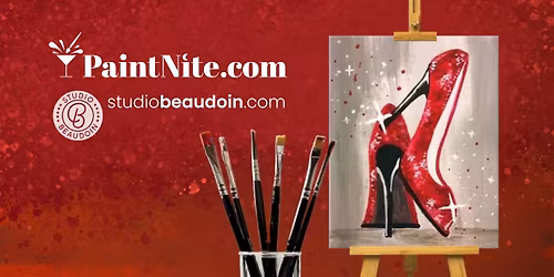 Paint Nite: Let's Dance in Red Sparkling Shoes