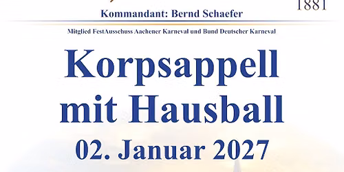 Korpsappell mit Hausball