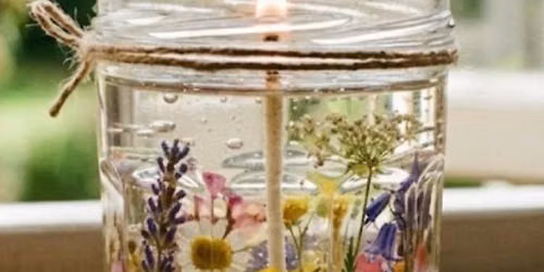 Crafting Pressed Botanical Gel Candles