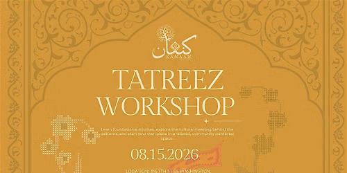 Tatreez 101: Palestinian Embroidery Workshop