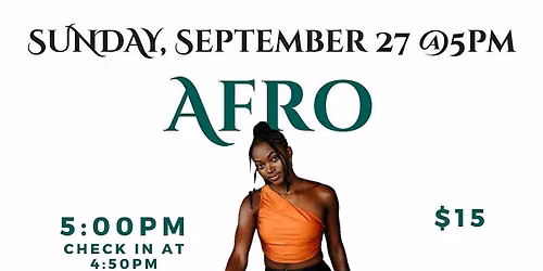 Afro Foundations dance class