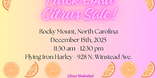 Citrus Sale - Rocky Mount, NC from 11:30 am - 12:30 pm at Flying Iron Harley 