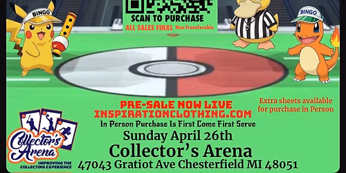 Pokemon Bingo April 26th 2026