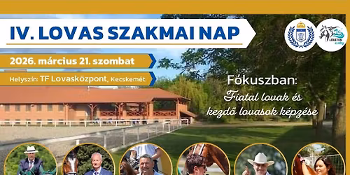IV. Lovas Szakmai Nap a TF Lovask\u00f6zpontban - f\u00f3kuszban a fiatal lovak kik\u00e9pz\u00e9se!