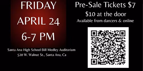 Santa Ana High School Spring Ballet Folkl\u00f3rico Concert