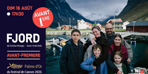 Avant-premi\u00e8re Palme d'Or 2026 : FJORD de Cristian Mungiu