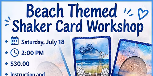 \ud83d\udc1a Beach Greeting Card Workshop with Bonnie \ud83d\udc1a