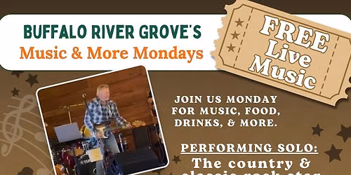 June 15th | FREE - Music & More Mondays | JC Thompson Playing Live at BRG | 5-9 PM