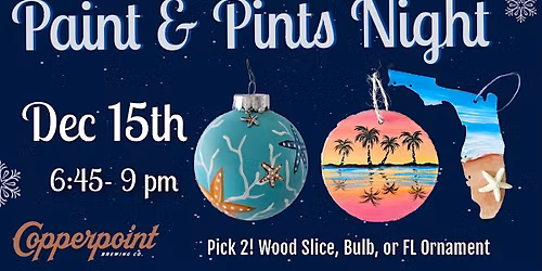 Paint your Own Ornaments Paint Night