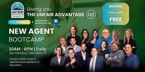 Ascend AGENT BOOTCAMP - December 8, 9 & 10