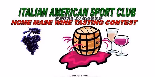 26th Annual Festa di Bacco Homemade Wine Tasting Contest!