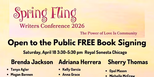 Spring Fling \u201826 Book signing