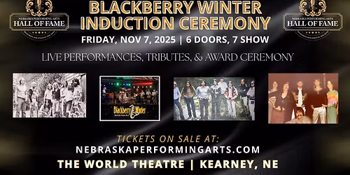 Kearney, NE Blackberry Winter Hall of Fame Induction Ceremony