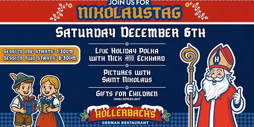 Nikolaustag - St. Nicholas Day at Hollerbach's!