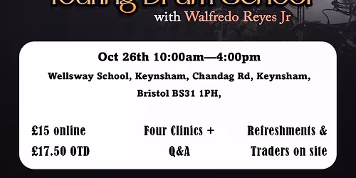 Meet & Greet +  Drum School - Sunday Oct 26, 2025, 10:00 AM until 4:00 PM