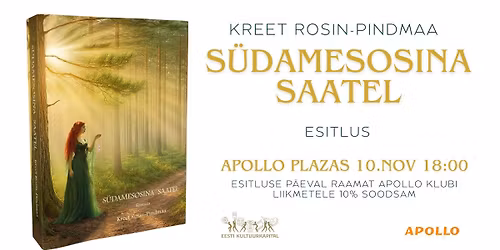 Kreet Rosina raamatu "S\u00fcdamesosina saatel" esitlus Apollo Plaza raamatupoes \ud83d\udcd6