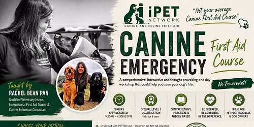 Canine First Aid OFQUAL Level 3 Qualification