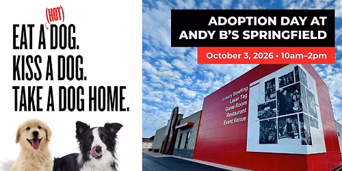 Dog Adoption Day at Andy B's | Eat a Dog, Kiss a Dog, Take a Dog Home